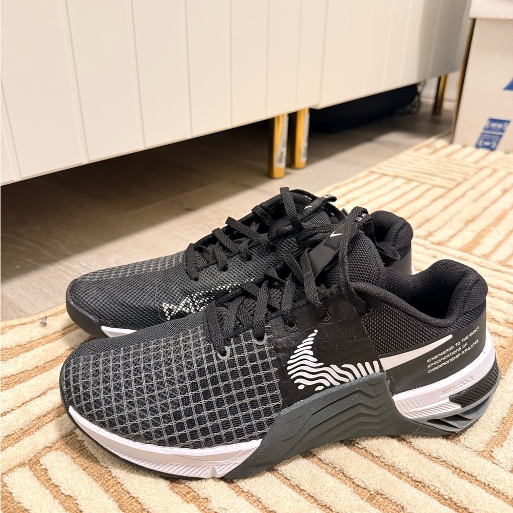 Nike Metcon Athletic Sneakers in Black and White